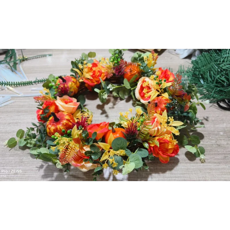 Autumn Door Wreath For A Warm Welcome