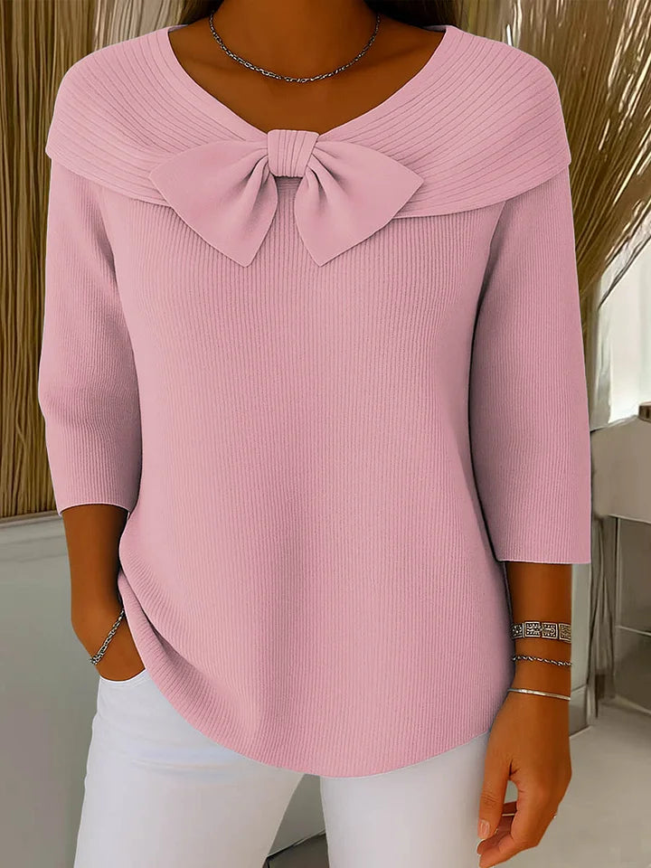 Women's Tops | Elegant Bow & Refined Femininity
