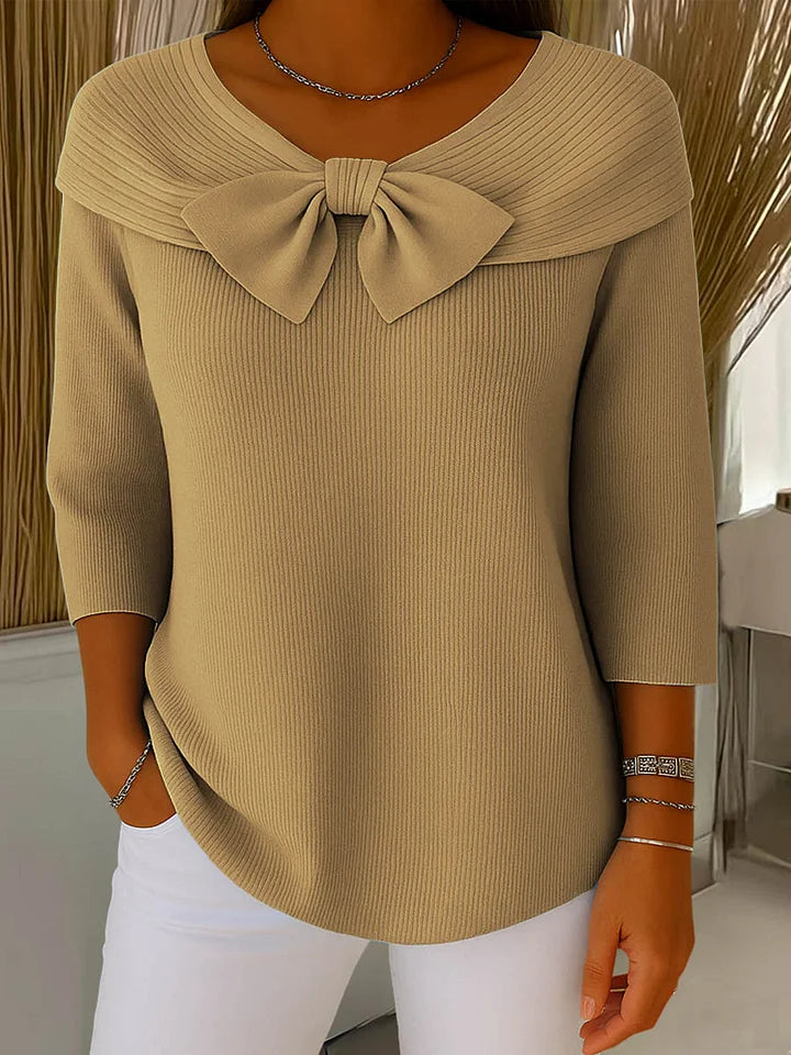 Women's Tops | Elegant Bow & Refined Femininity