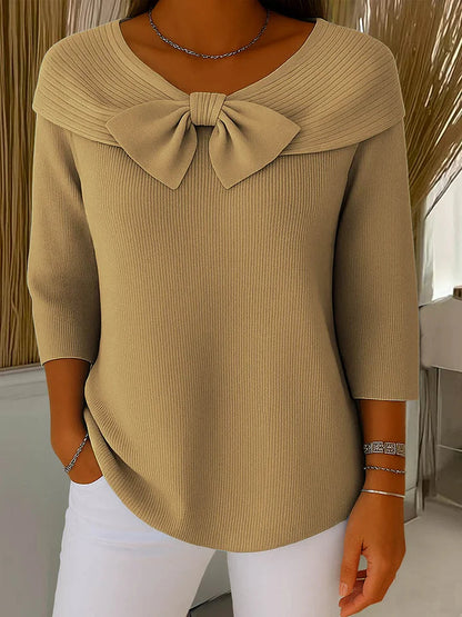 Women's Tops | Elegant Bow & Refined Femininity