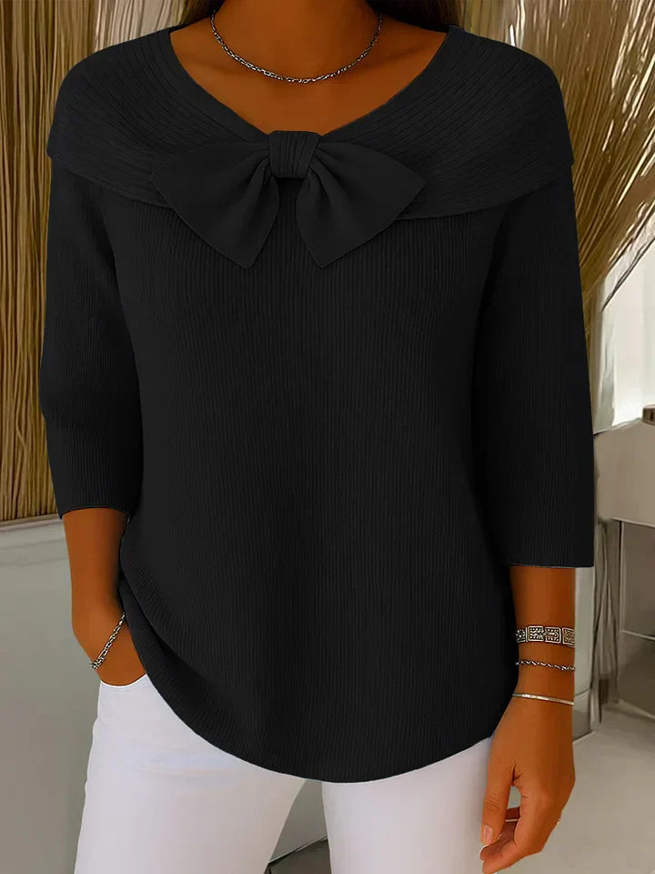 Women's Tops | Elegant Bow & Refined Femininity