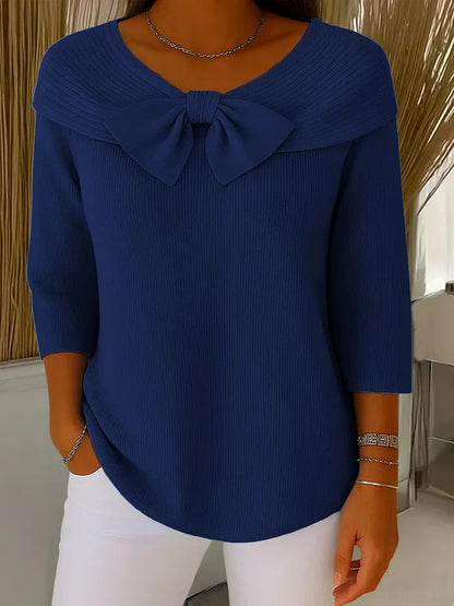 Women's Tops | Elegant Bow & Refined Femininity