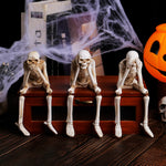 Spooky Skeleton Ornament Set For Easy Halloween Decor