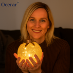 Lighted Glass Christmas Baubles With Timer