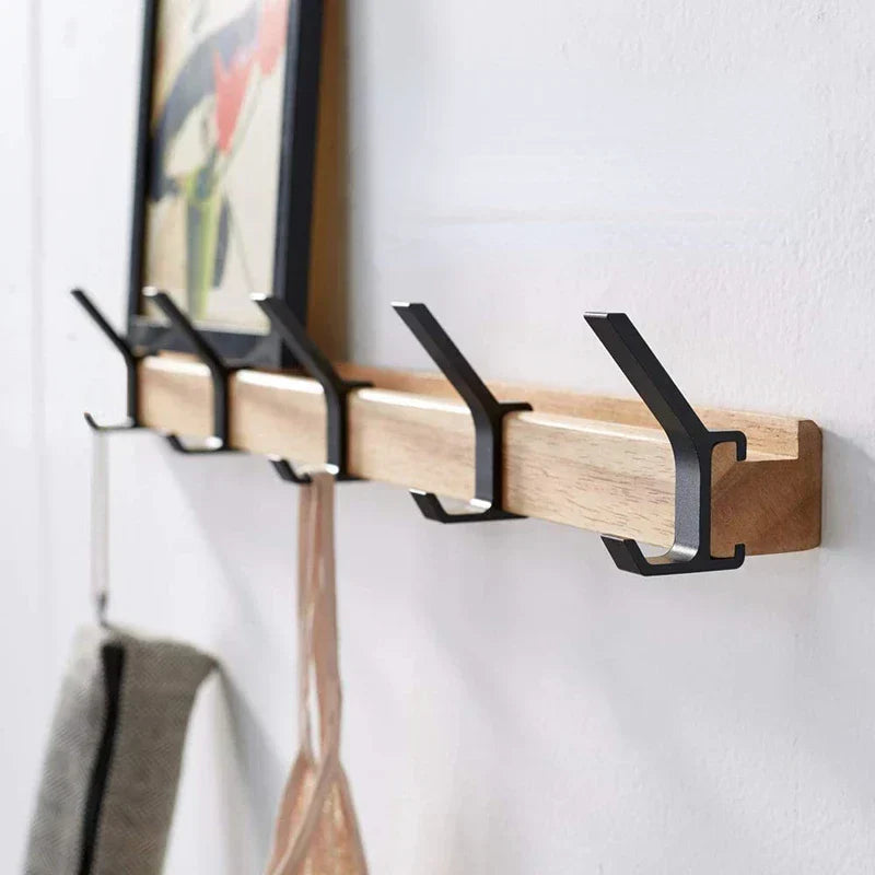 Wall-Mounted Coat Rack For Flexible Entry Storage