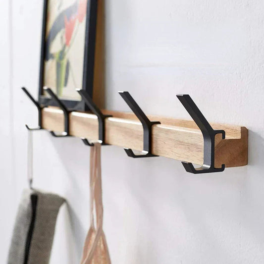 Wall-Mounted Coat Rack For Flexible Entry Storage
