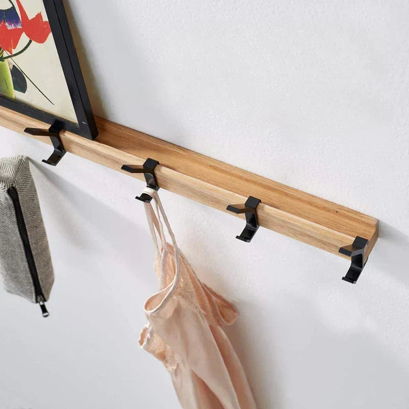 Wall-Mounted Coat Rack For Flexible Entry Storage