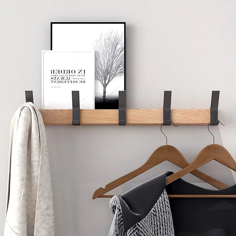 Wall-Mounted Coat Rack For Flexible Entry Storage