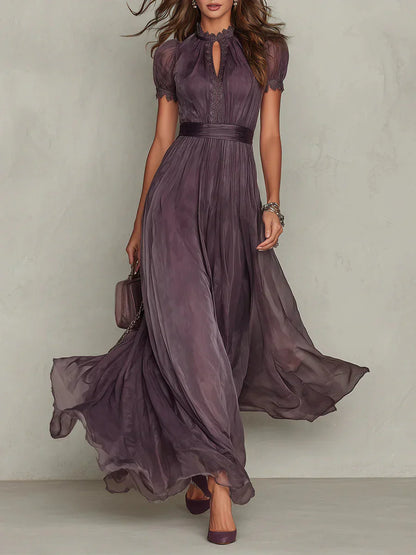 Women's Pleated Evening Dress | Maxi