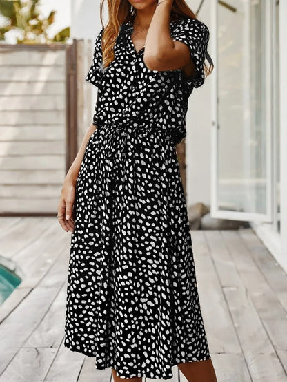 Women's Summer Dress | Midi Length & Adjustable Waist