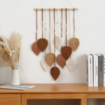 Woven Leaf Wall Hanging for Cozy Natural Texture