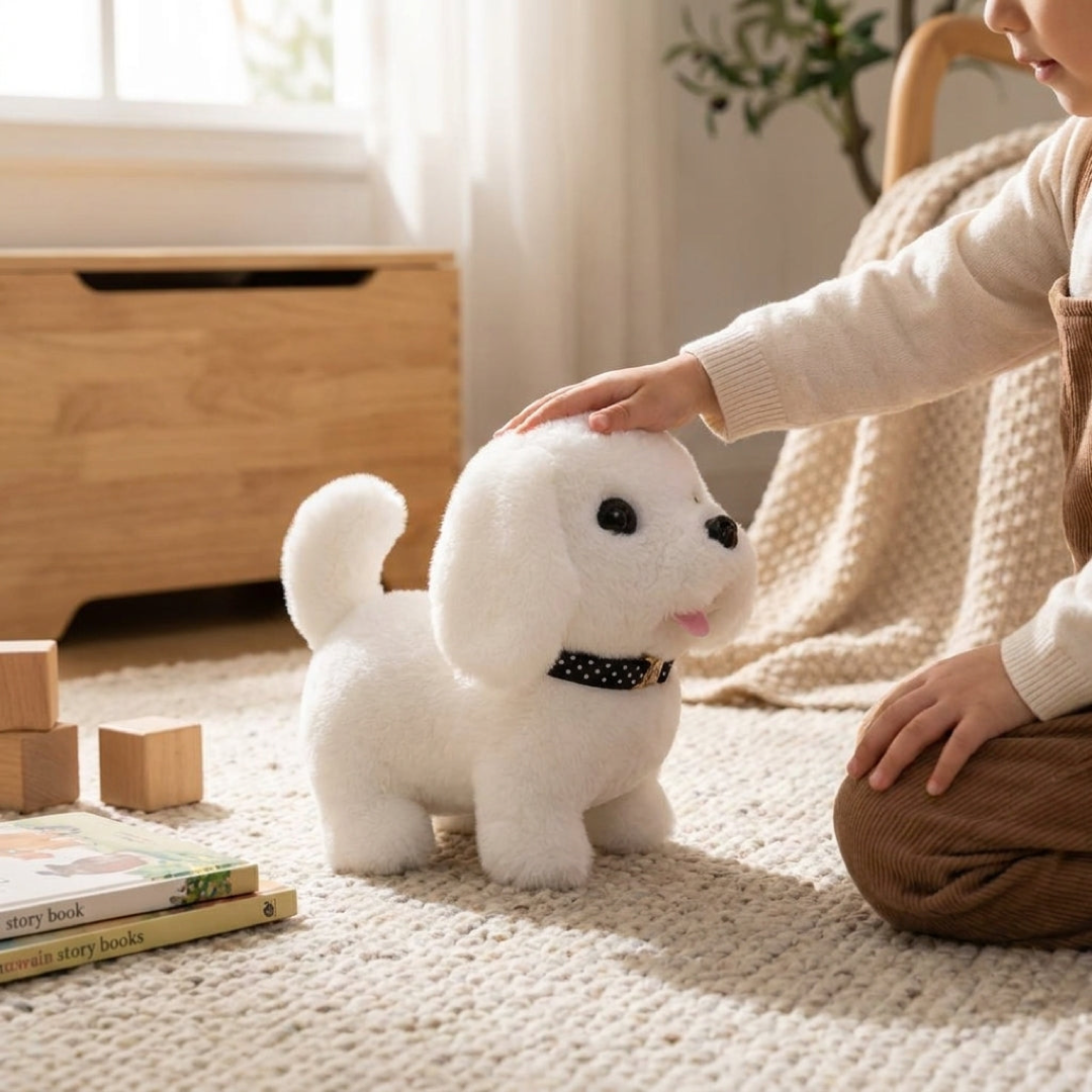 Walking Plush Puppy for Screen-Free Play