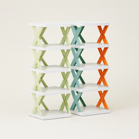 Foldable Vertical Shoe Rack for Narrow Spaces