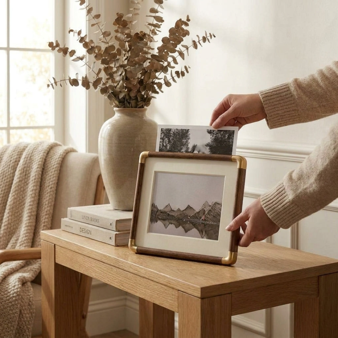 Solid Wood Photo Frame for Timeless Display