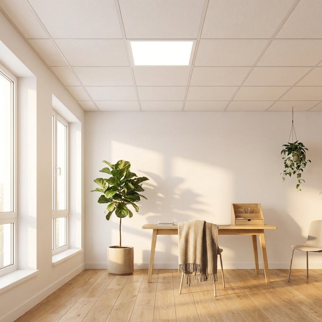 Slim LED Ceiling Panel for Even Lighting