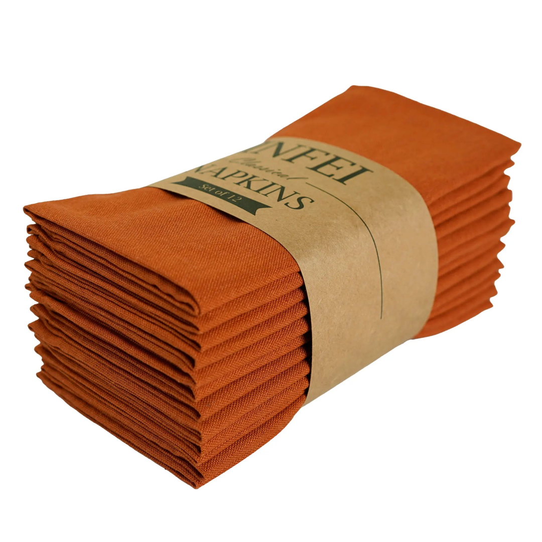 12-Piece Cloth Napkin Set for Effortless Dining