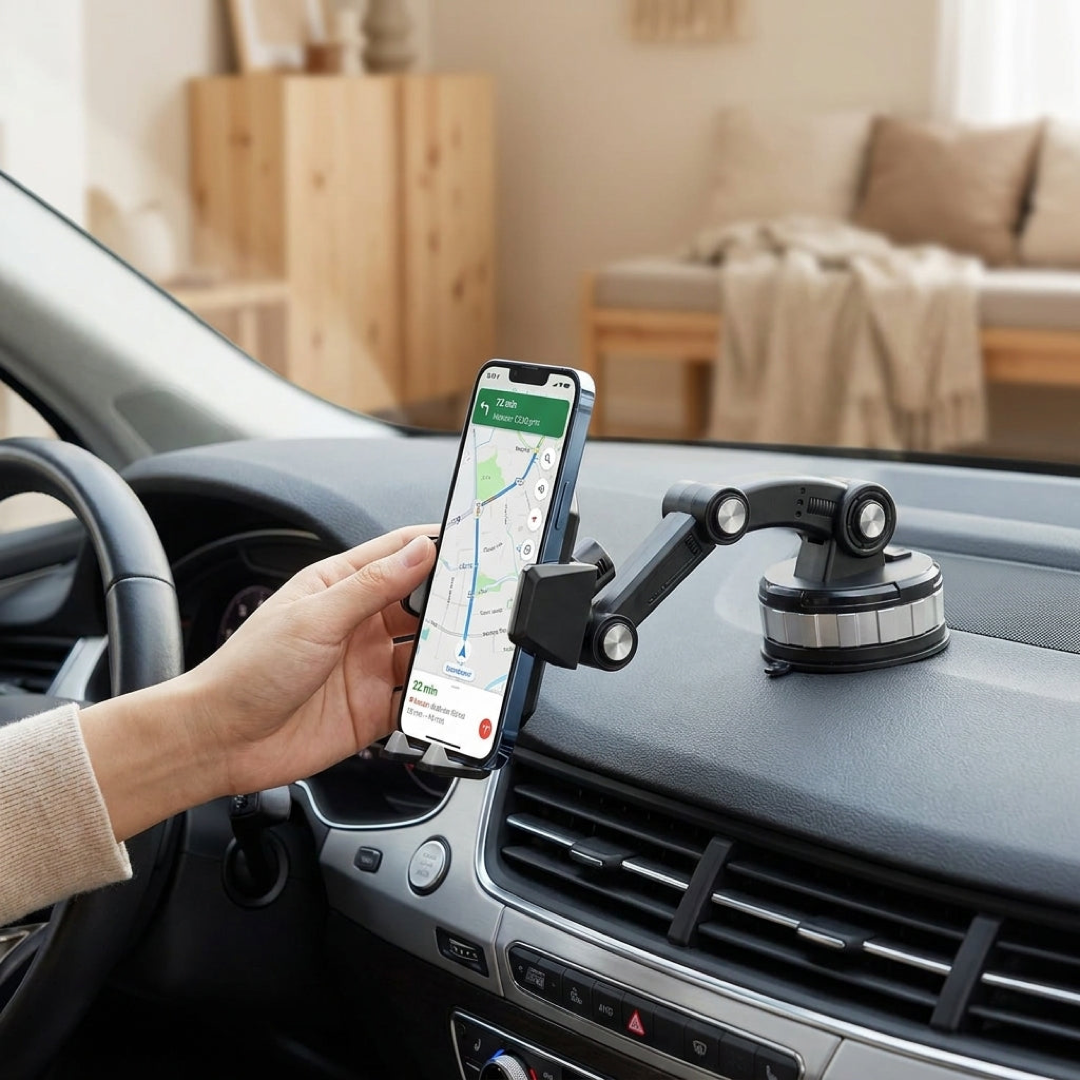 Hands-Free Car Phone Holder for Safer Drives