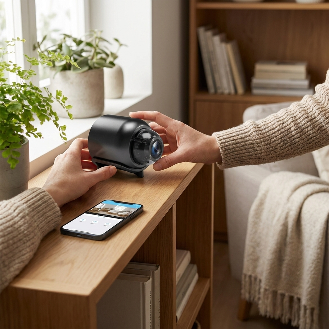 Compact 4K Camera for Room-Wide Monitoring