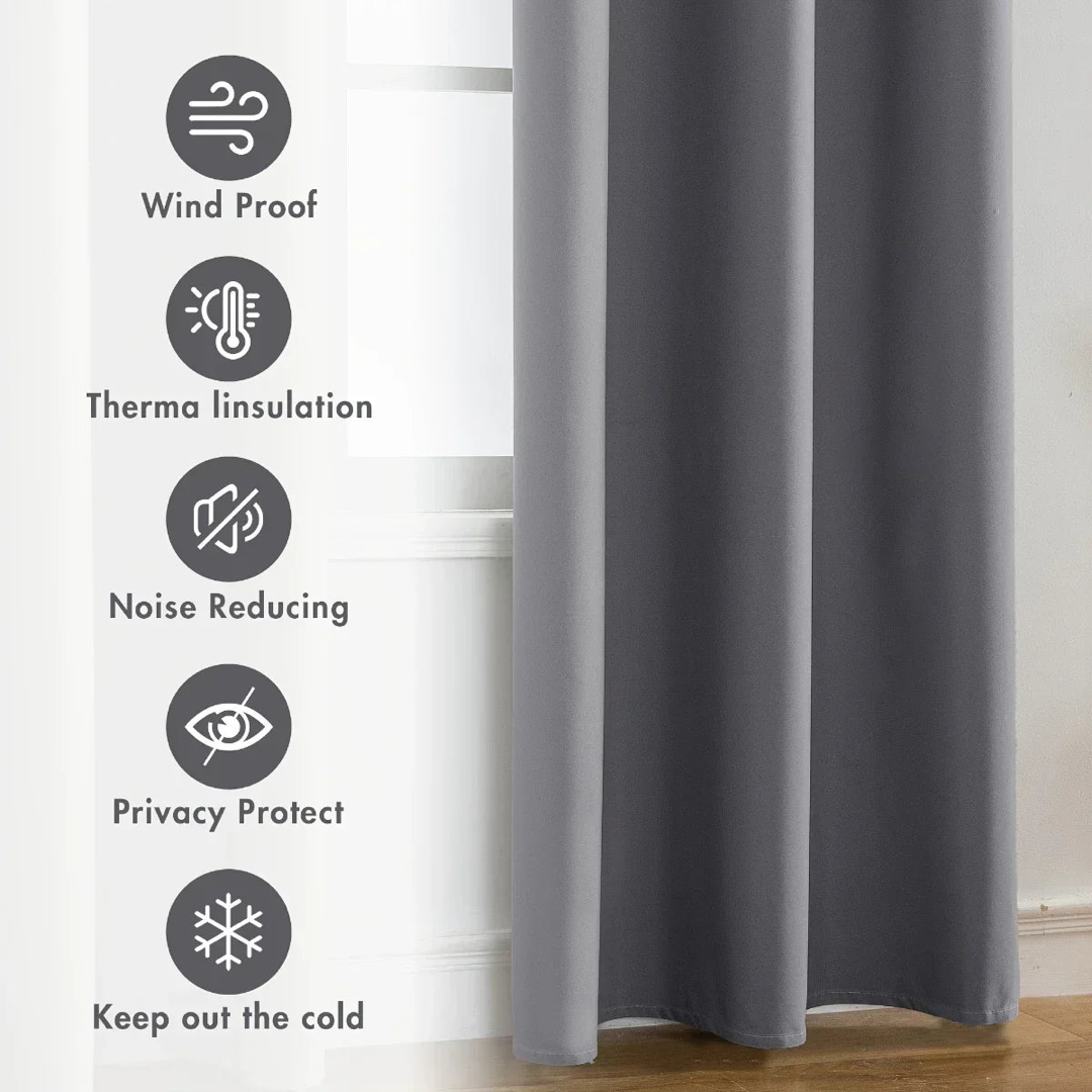 Grommet Blackout Curtains for Restful Rooms