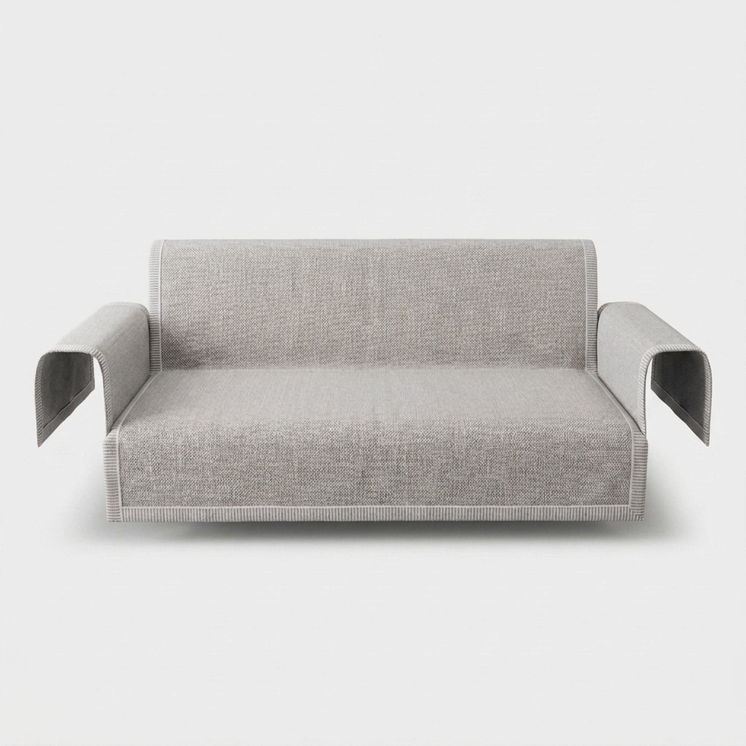Cotton-Linen Sofa Cover That Stays Neat