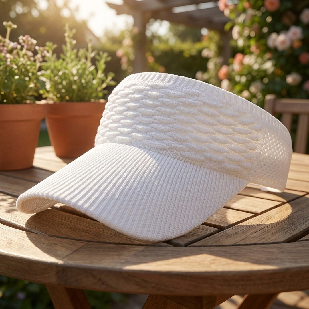 Airy Knit Sun Visor for Cool Shade