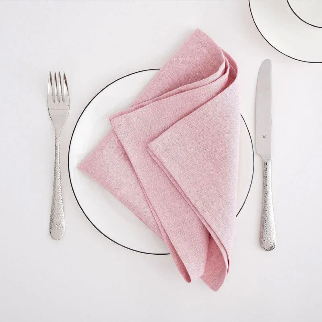 Flax Linen Napkin Set for Everyday Dining