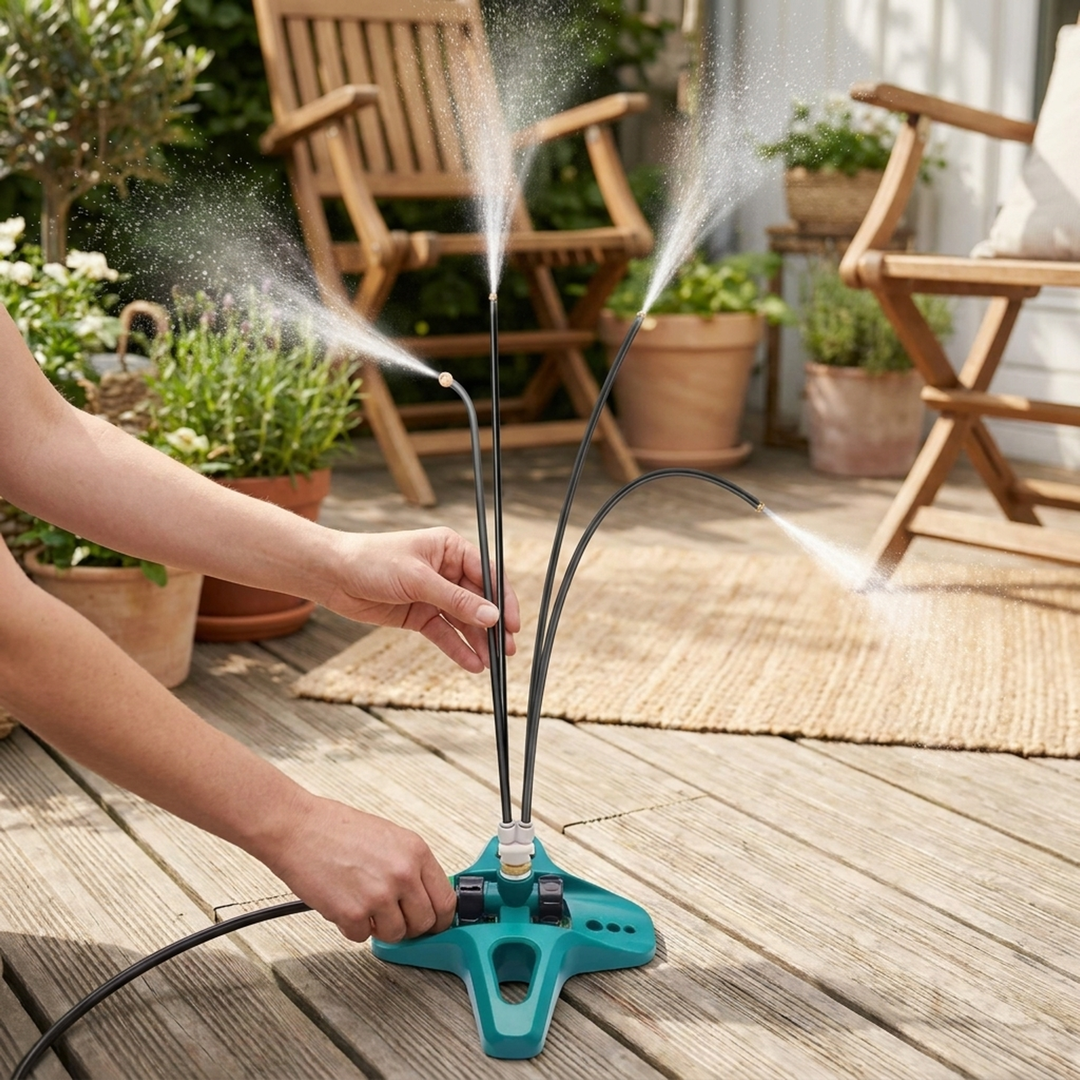 Sculptural Patio Mister for Cooling Comfort