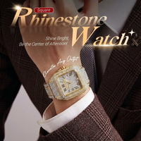 Square Rhinestone Watch for Day-to-Night Style
