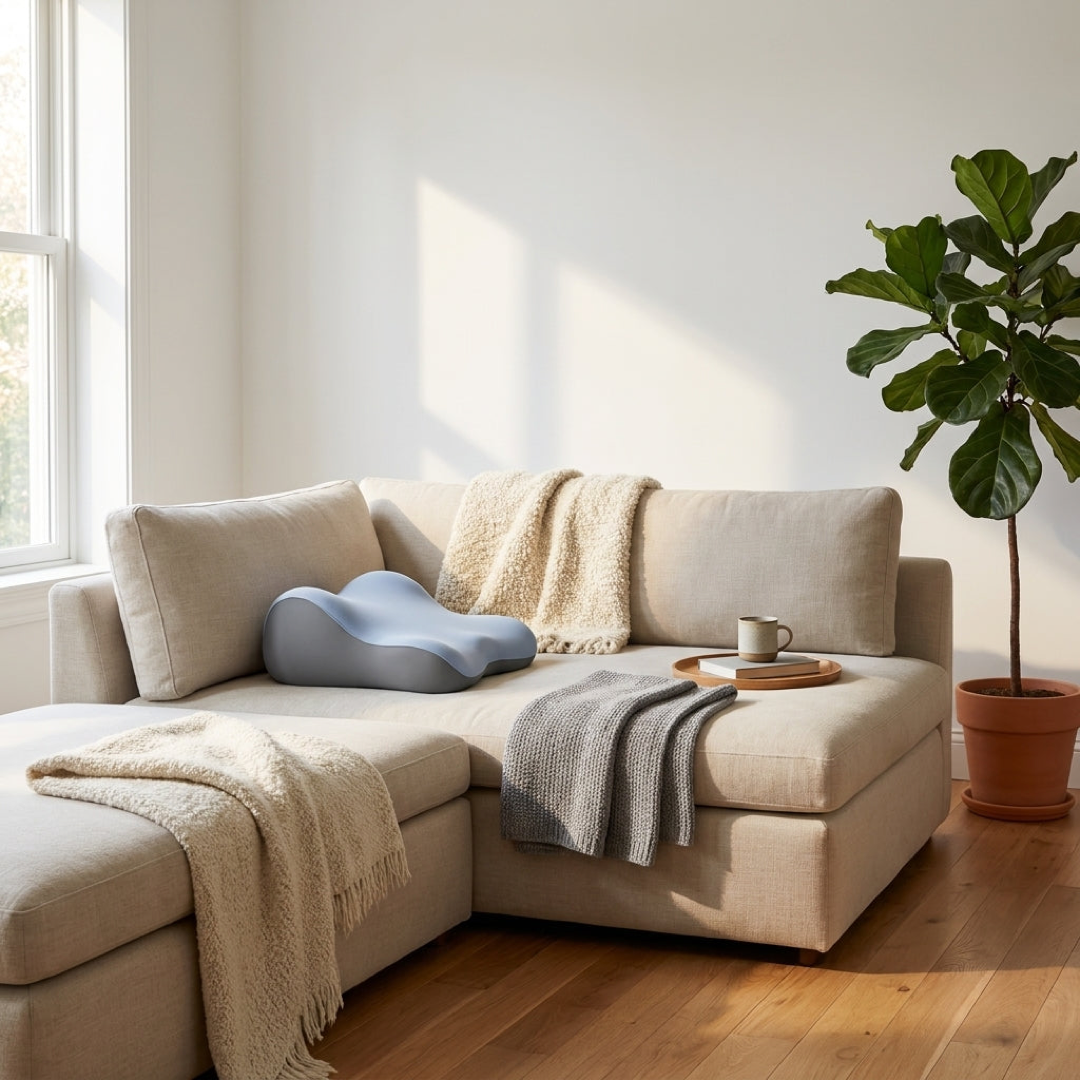 Ergonomic Memory Foam Cushion for Shared Comfort