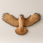 Handcrafted Wooden Owl Wall Art – Easy To Hang