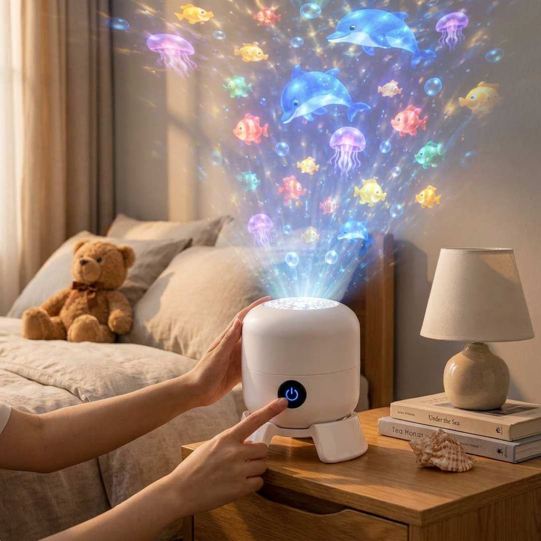 Ocean Wave Projector for Calming Ambience