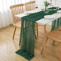 Sheer Chiffon Table Runner for Effortless Elegance
