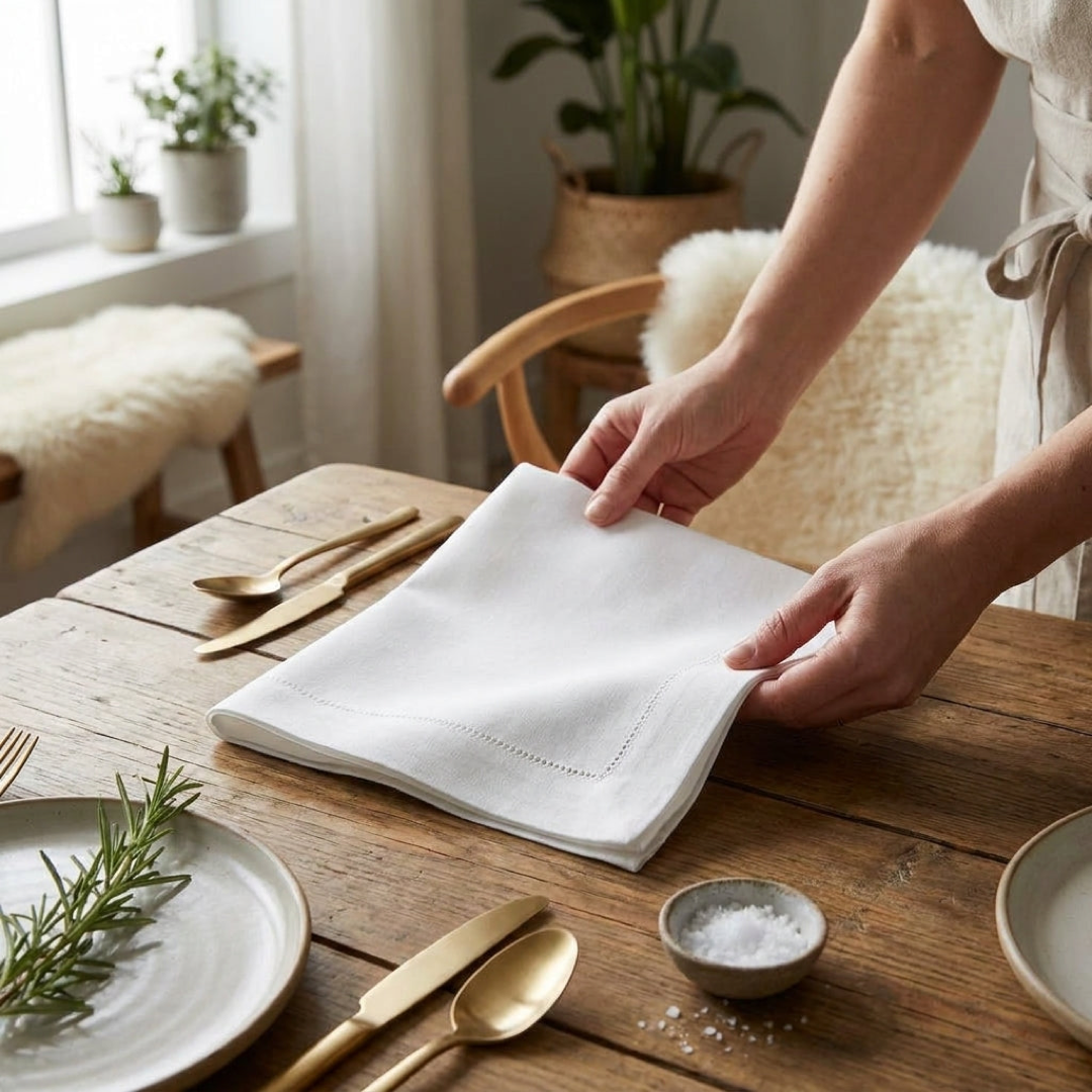 Classic Cotton Napkin Set for Everyday Elegance