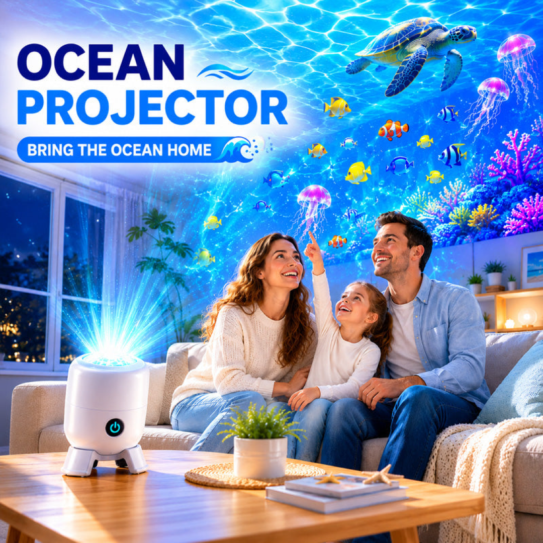 Ocean Wave Projector for Calming Ambiance