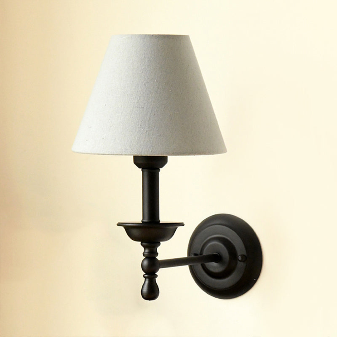 Fabric Shade Wall Sconce for Gentle Reading Light