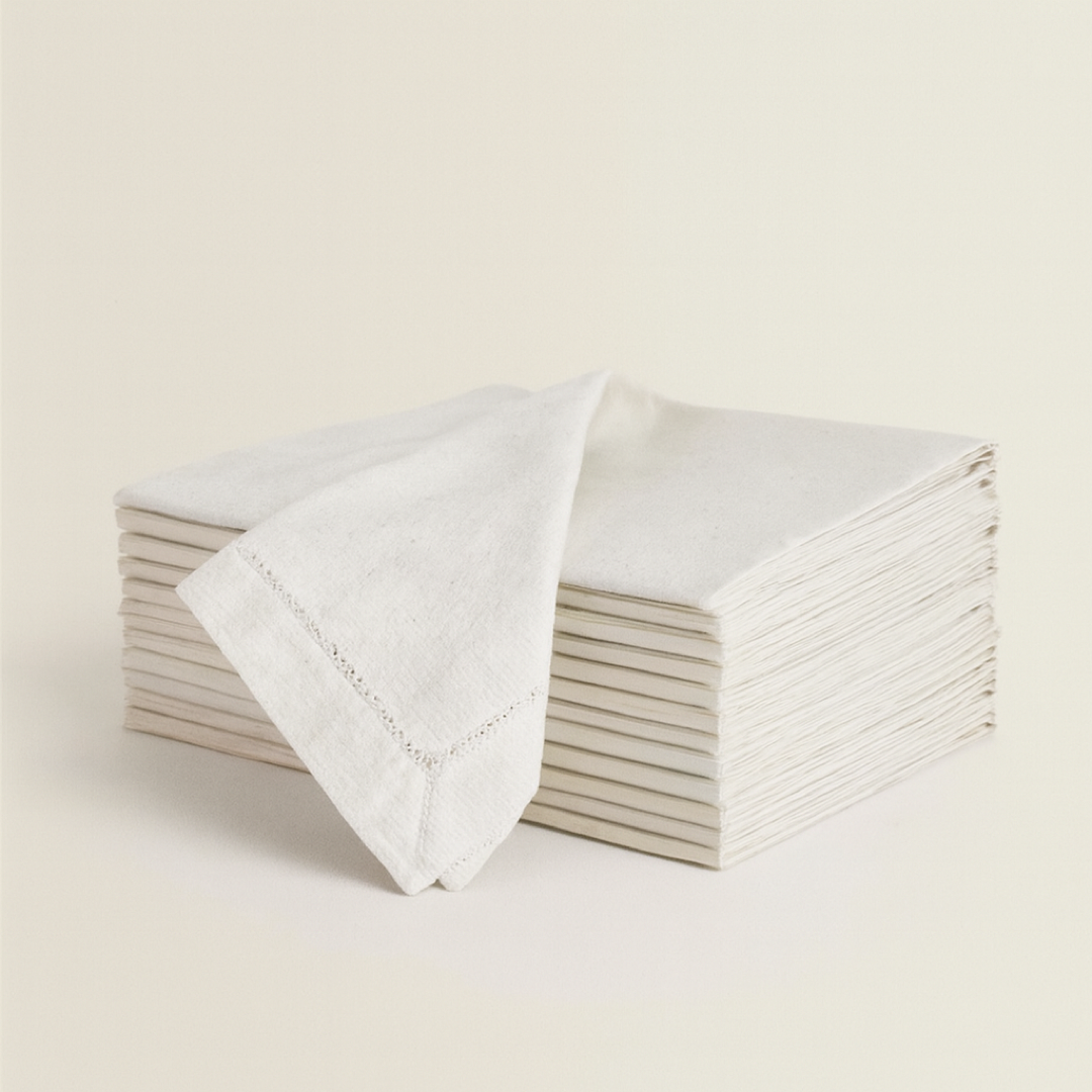 Cotton-Linen Napkin Set for Effortless Dining