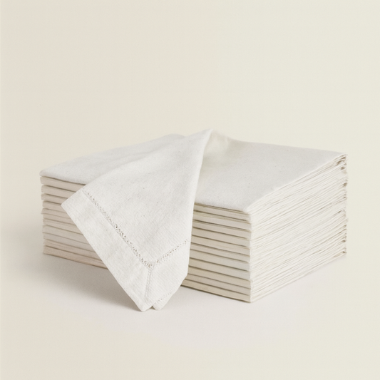 Cotton-Linen Napkin Set for Effortless Dining