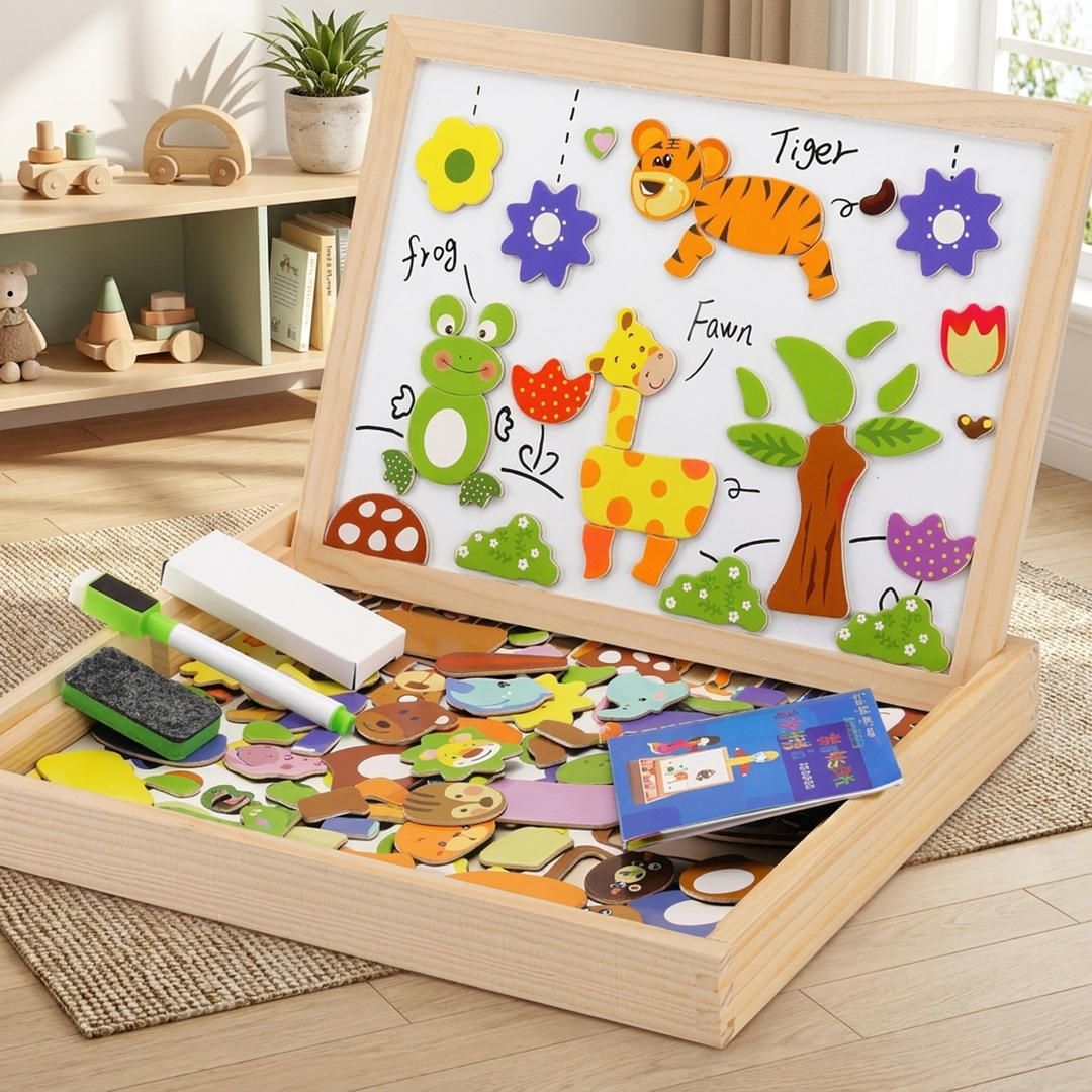 Dual-Surface Kids' Art Table for Creative Focus