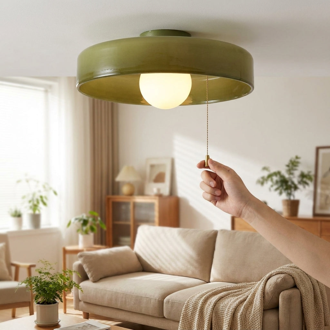 Nordic Glass Ceiling Light for Adjustable Ambiance