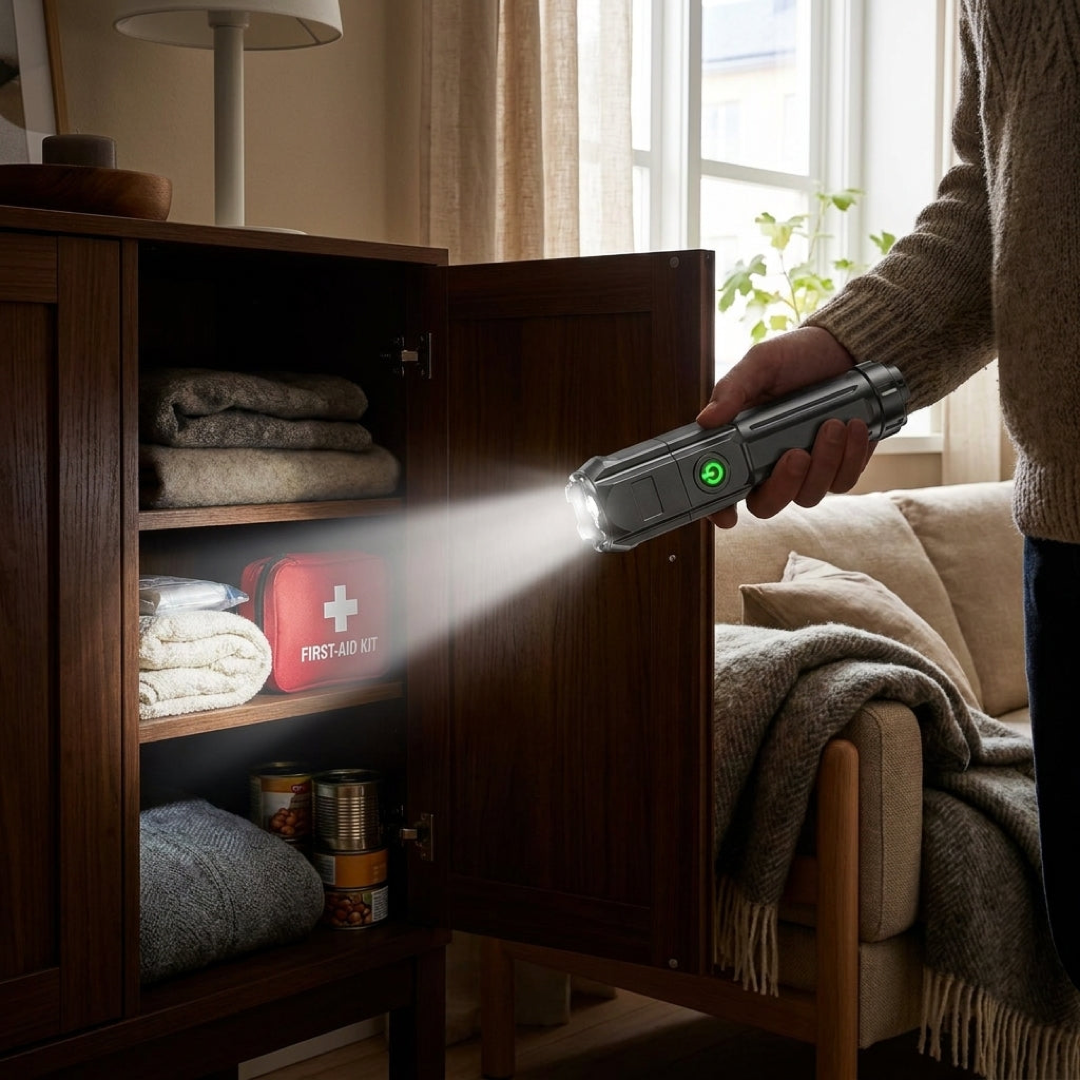 Zoom Beam Flashlight for Light Anywhere