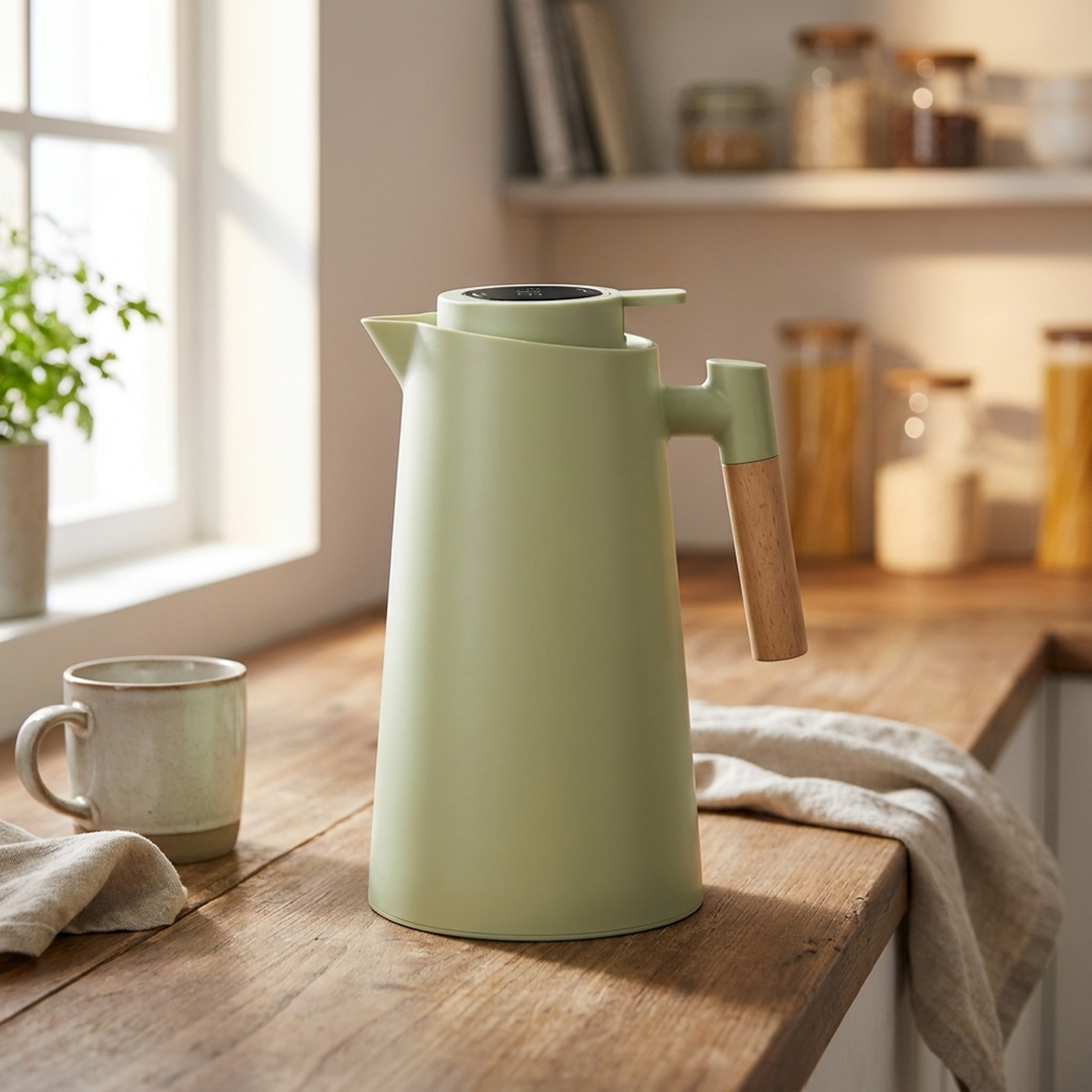 Temperature Display Thermos for Effortless Serving