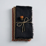 Frayed Cotton Napkin Set for Cozy Tables