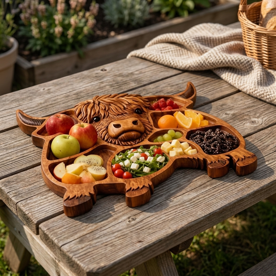 Farmhouse Cow Serving Board for Effortless Hosting