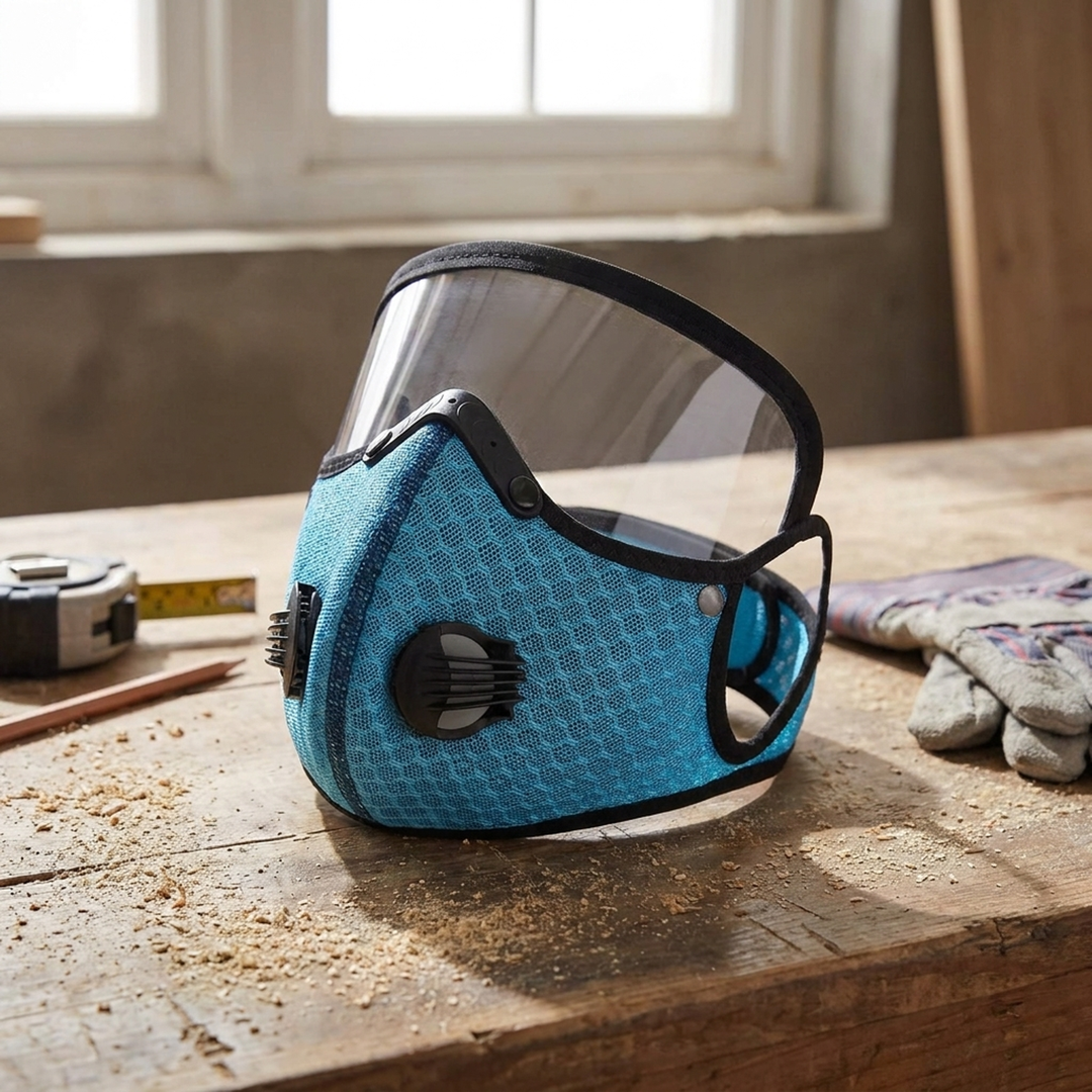 Adjustable Carbon Filter Mask for Dusty Tasks