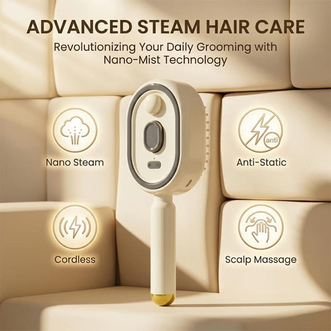 Mist Massage Comb for Gentle Scalp Care