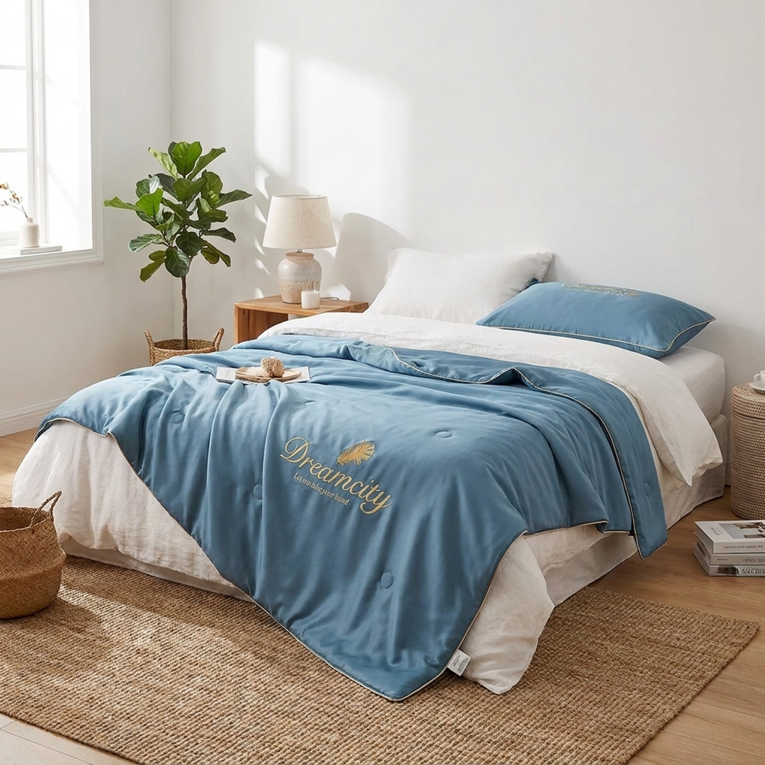 Cooling Ice Silk Blanket for Breezy Nights