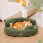 Bolster Donut Cuddler Dog Bed with Washable Cover