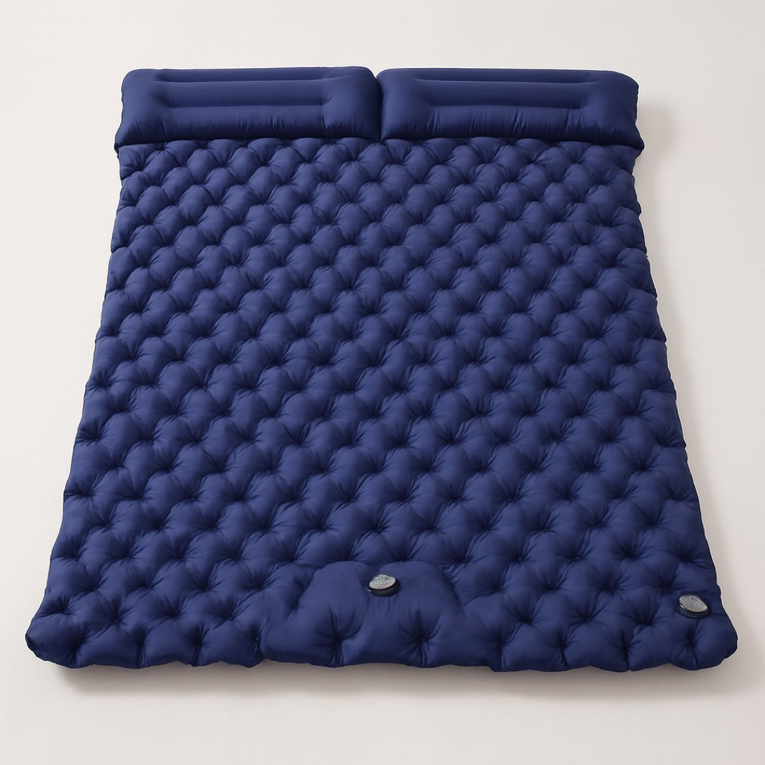 Self-Inflating Double Mattress for Easy Rest