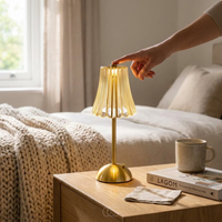 Cordless Crystal Table Lamp for Effortless Ambiance