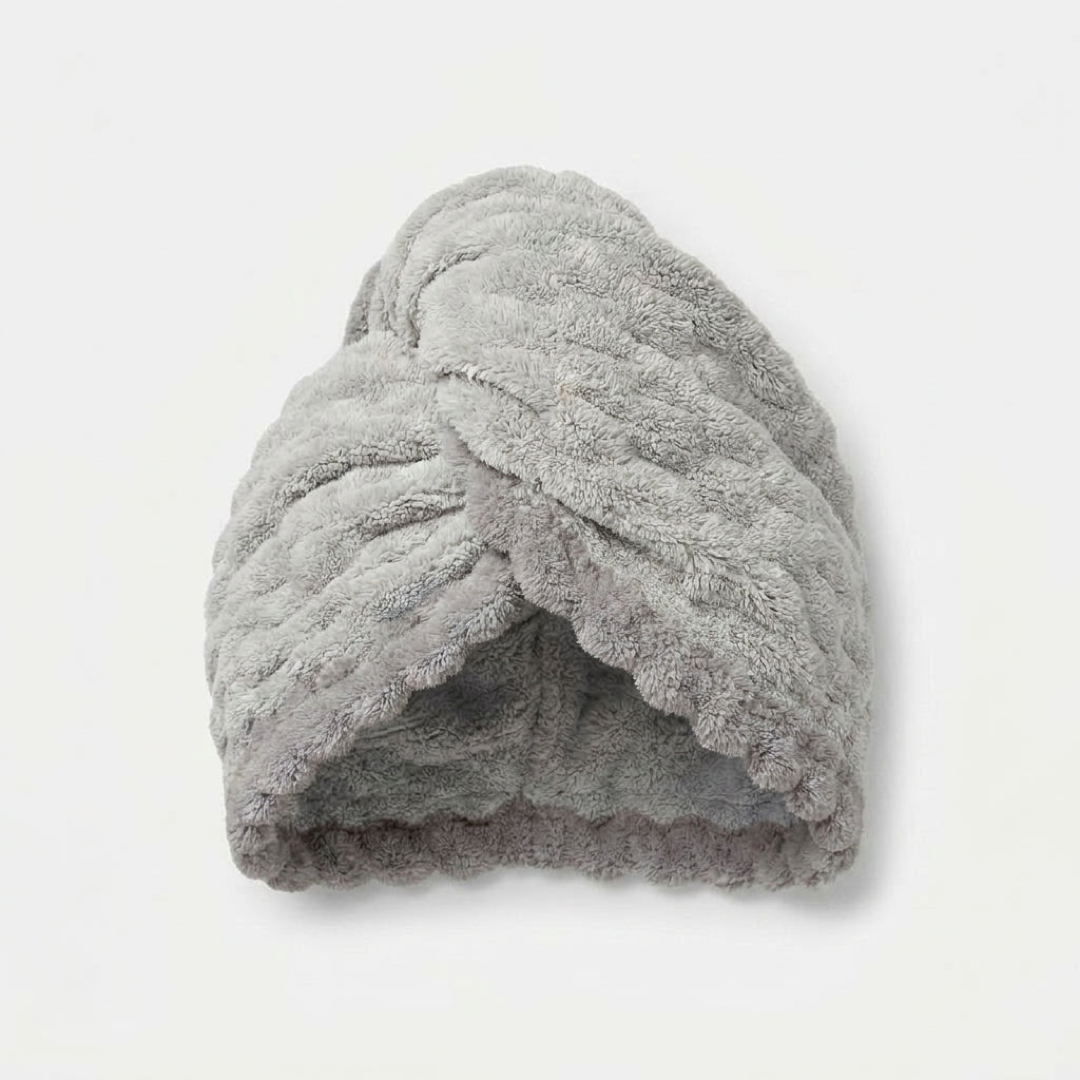 Microfiber Hair Turban for Faster, Frizz-Free Drying